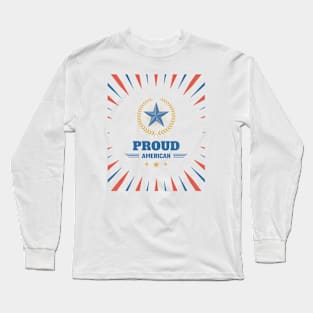 Proud American - Stars & Stripes Long Sleeve T-Shirt